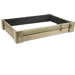 Cajón De Cultivo Kaira. Altura De 20 Cm. Sin Base. Vidahuerto 120x80x20 Cm.