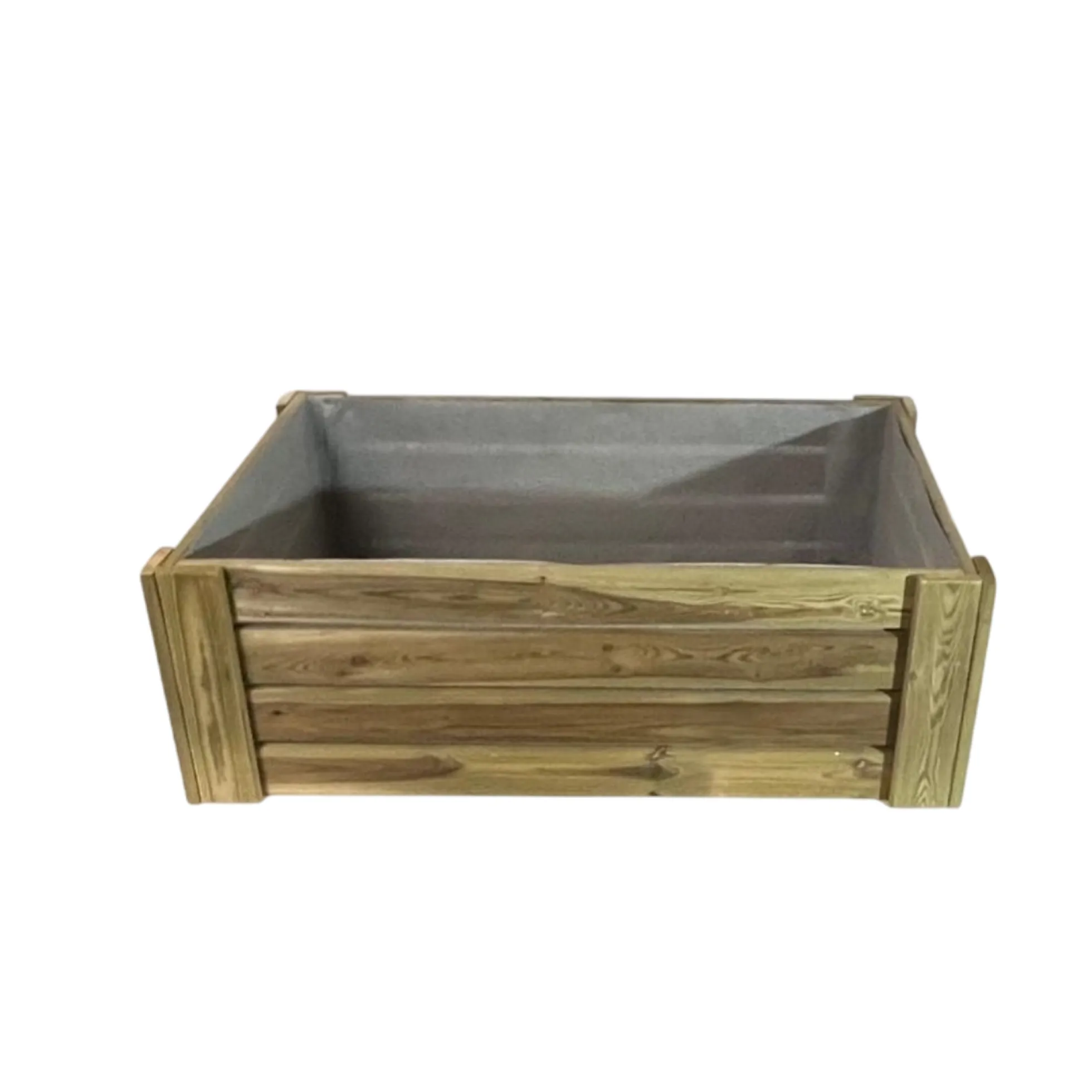Cajón De Cultivo Natura. Altura De 40 Cm. Sin Base. Vidahuerto 120x80x40 Cm.