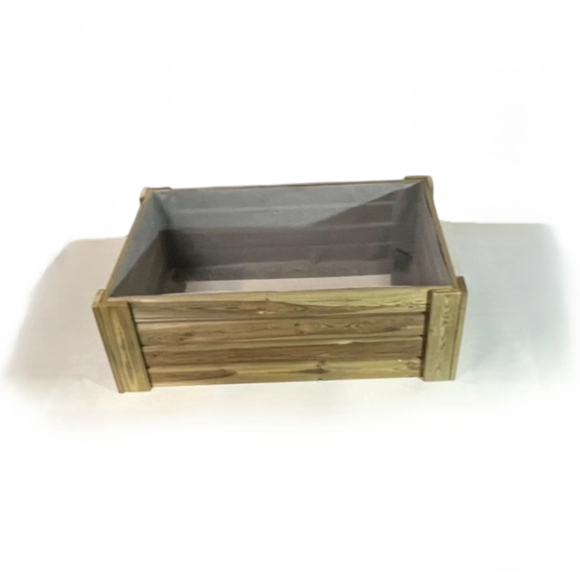 Cajón De Cultivo Natura. Altura De 40 Cm. Sin Base. Vidahuerto 120x80x40 Cm.