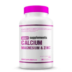 Calcio Magnesio Y Zinc - 90 Cápsulas Vegetales - Minerales - Smart Supplements