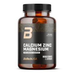 Calcio, Zinc Y Magnesio (orgánico) - 90 Tabletas - Minerales - Biotech Usa