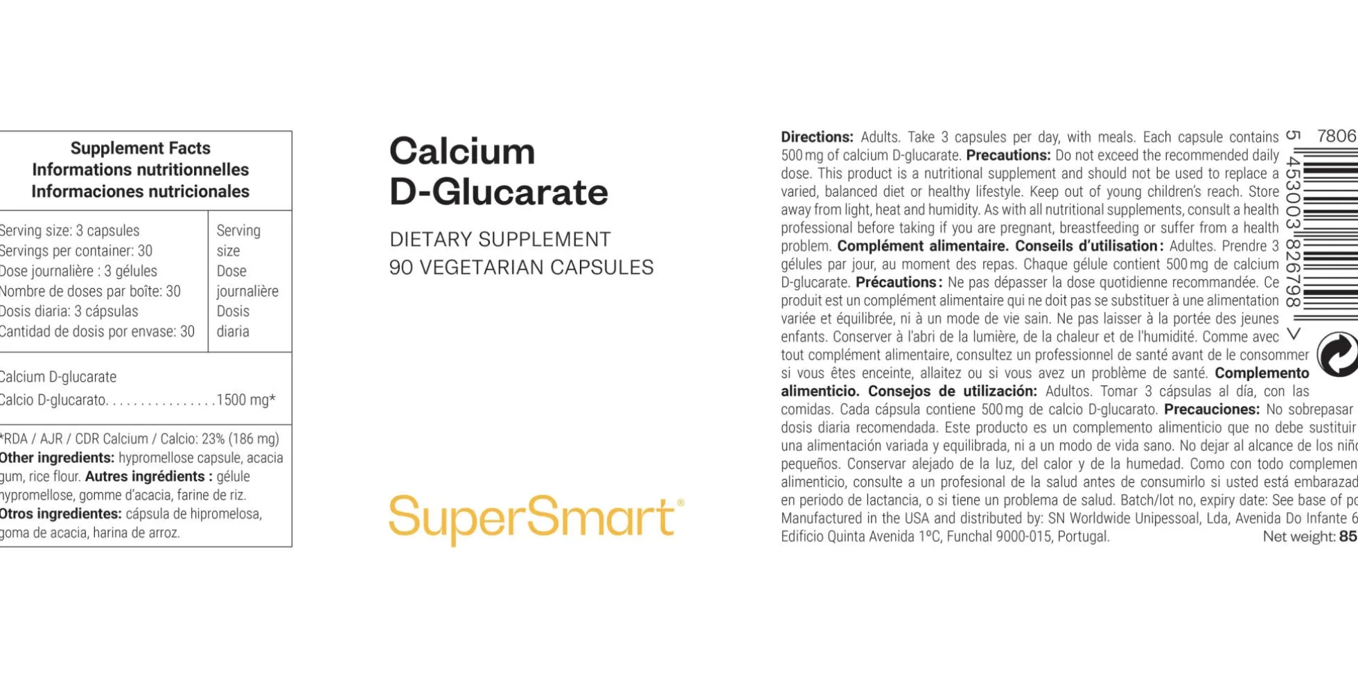 Calcium D-glucarate