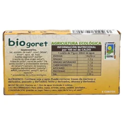Caldo De Pollo Con Verduras En Cubitos Bio 6x11g Biogoret