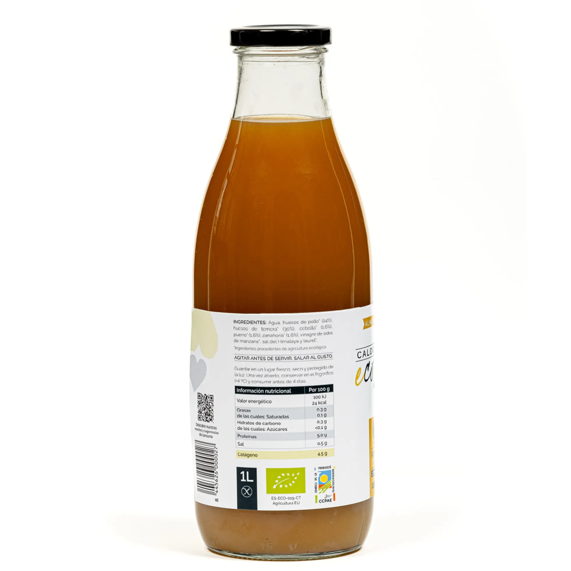 Caldo Huesos de Pollo y Ternera con verduras ecológico Ecolagen 1L