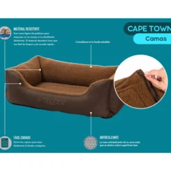 Cama Para Perro Rogz Cape Town 76x51x26cm Gris Oscuro Talla M (12-22kg)