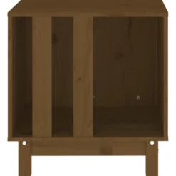 Cama Para Perros Madera Maciza Pino Marrón Miel 50x40x52 Cm