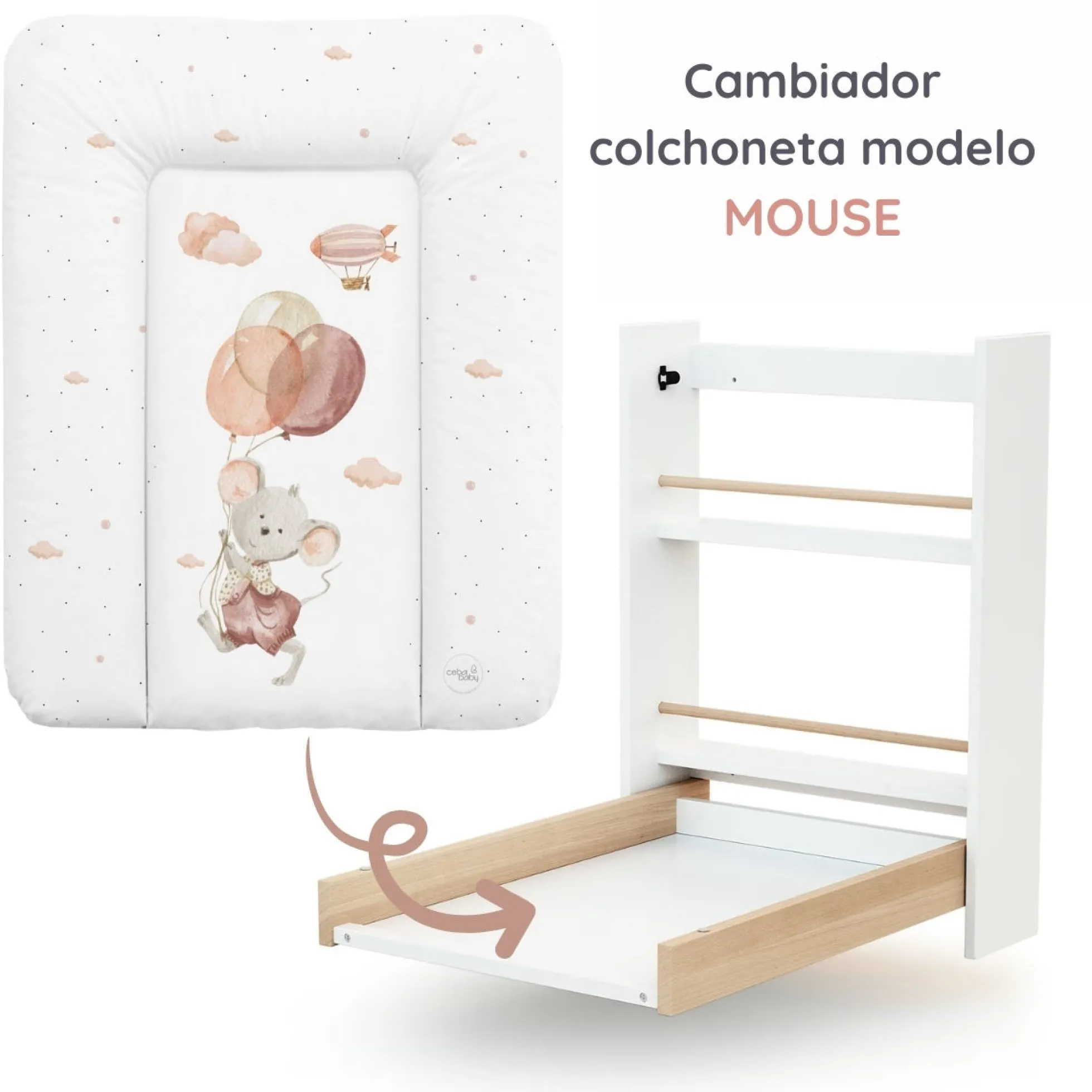 Cambiador Blando Para Comoda T-s Basic Mouse