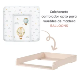 Cambiador Blando Para Comoda T-m Basic Balloons