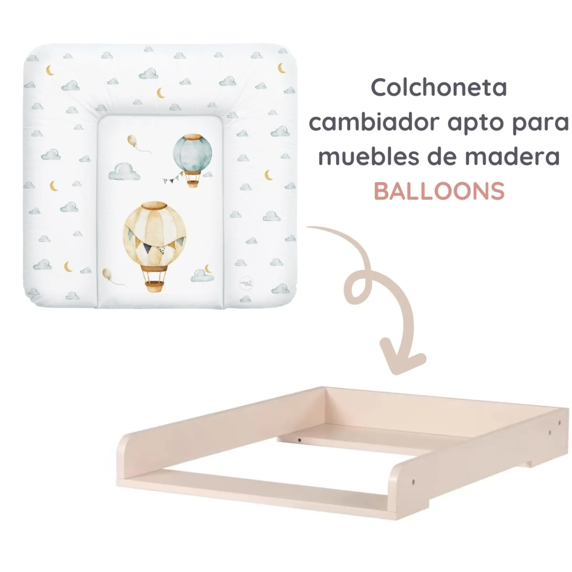 Cambiador Blando Para Comoda T-m Basic Balloons