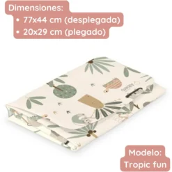 Cambiador Plegable De Viaje Plastificado Tropic Fun