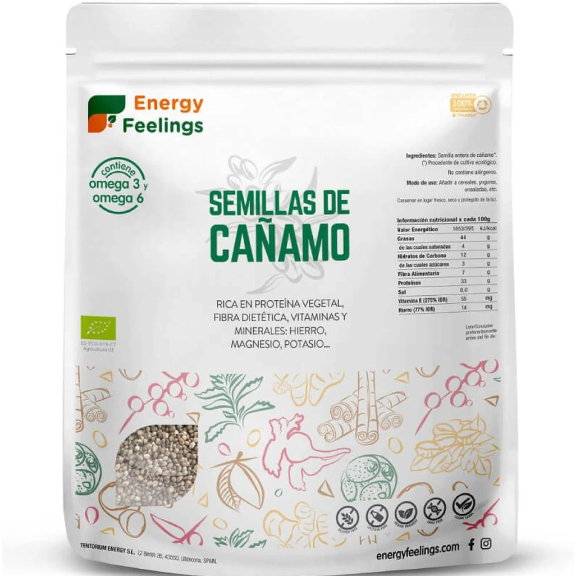 Cáñamo ECO semilla Doypack 200 g