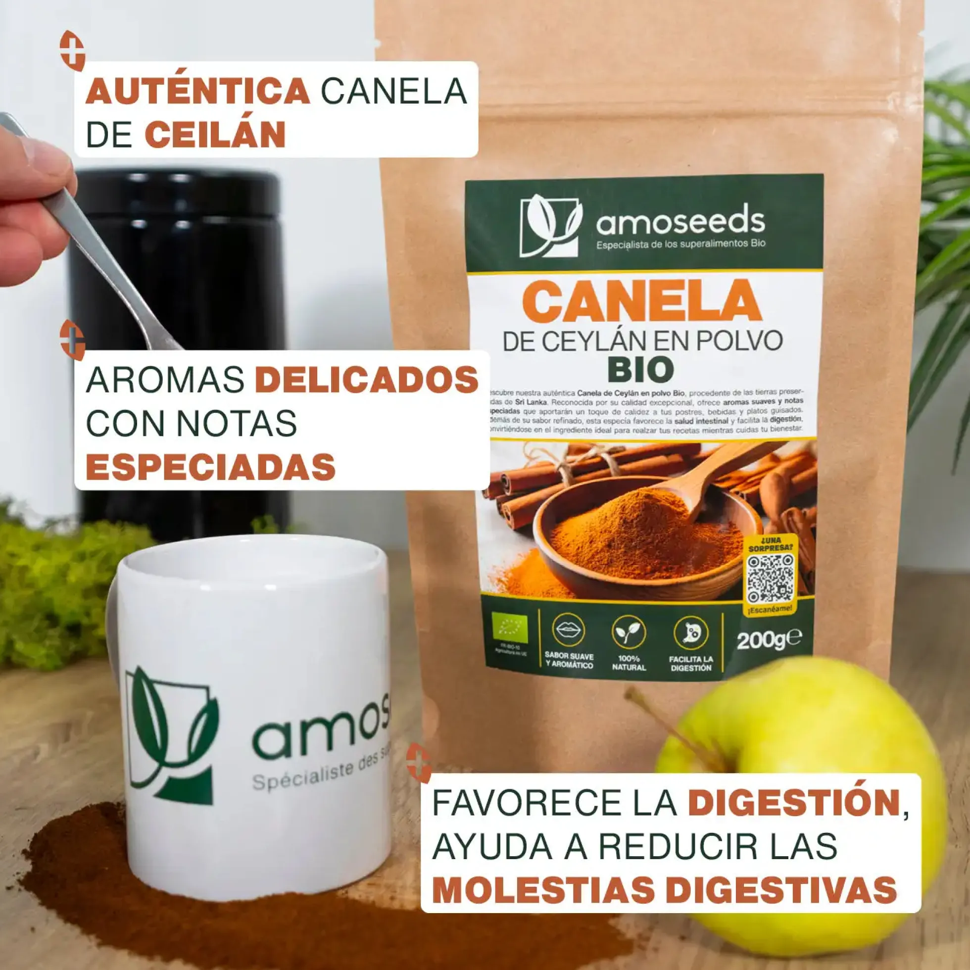 Canela De Ceylán Bio 200g
