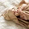 Capa De Baño Bamboo Xl Para Bebés Conejito Canela