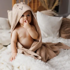 Capa De Baño Bamboo Xl Para Bebés Conejito Canela