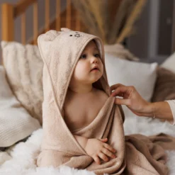 Capa De Baño Bamboo Xl Para Bebés Conejito Canela