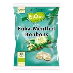 Caramelos rellenos Eucalipto y Mentos Biodeta 75 g