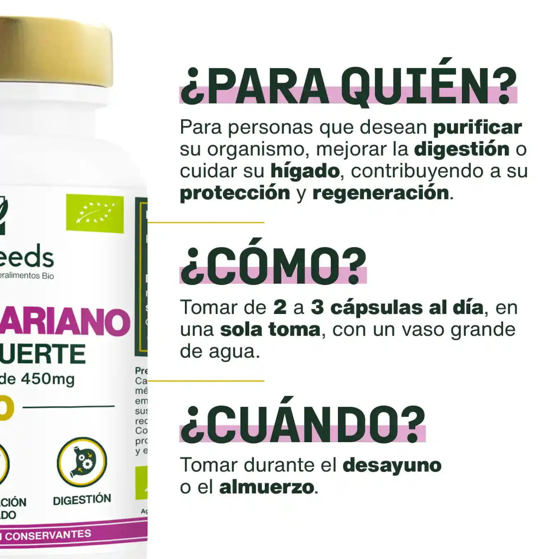 Cardo Mariano Bio, Extra Fuerte | 120 Cápsulas