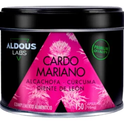 Cardo Mariano con Alcachofa, Cúrcuma, Diente de León y Desmodium 150cap. Aldous Labs