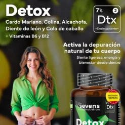 Cardo Mariano Detox Sevens Nutrition 120 cápsulas