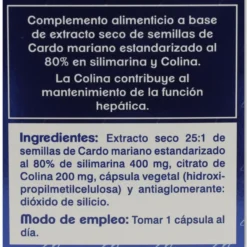 Cardo Mariano formato ahorro, Tongil, 80 cápsulas