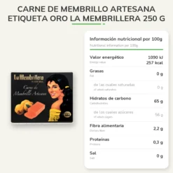 Carne de Membrillo Artesana Etiqueta Oro La Membrillera 250 g