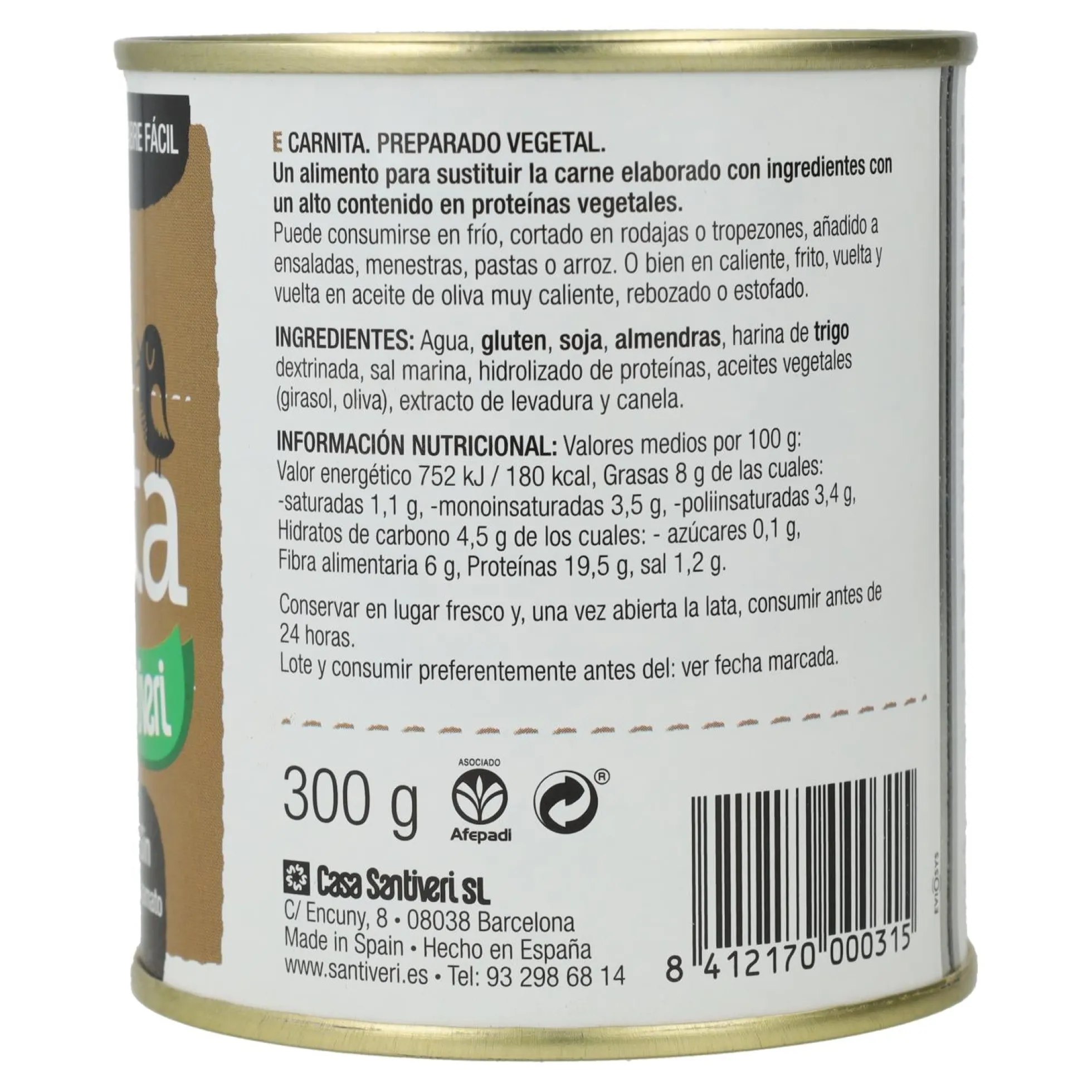 Carnita Vegetal Santiveri 300 g