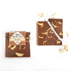 Carré Bio de chocolate con leche con cebolla y semillas de amapola