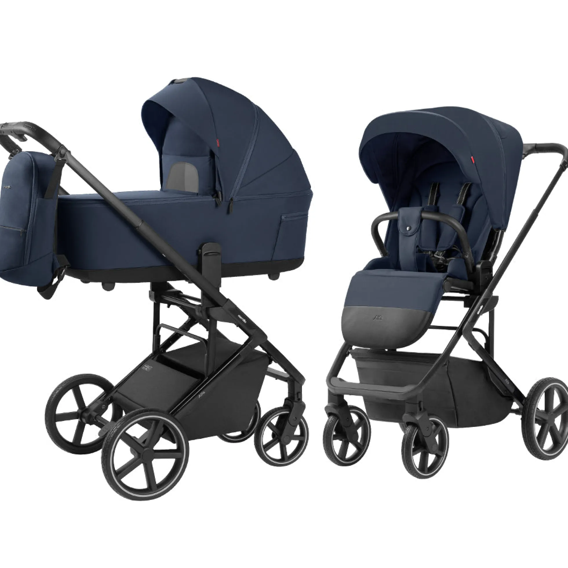 Carrello Alfa Dúo 2 En 1 Cochecito De Bebé Denim Blue
