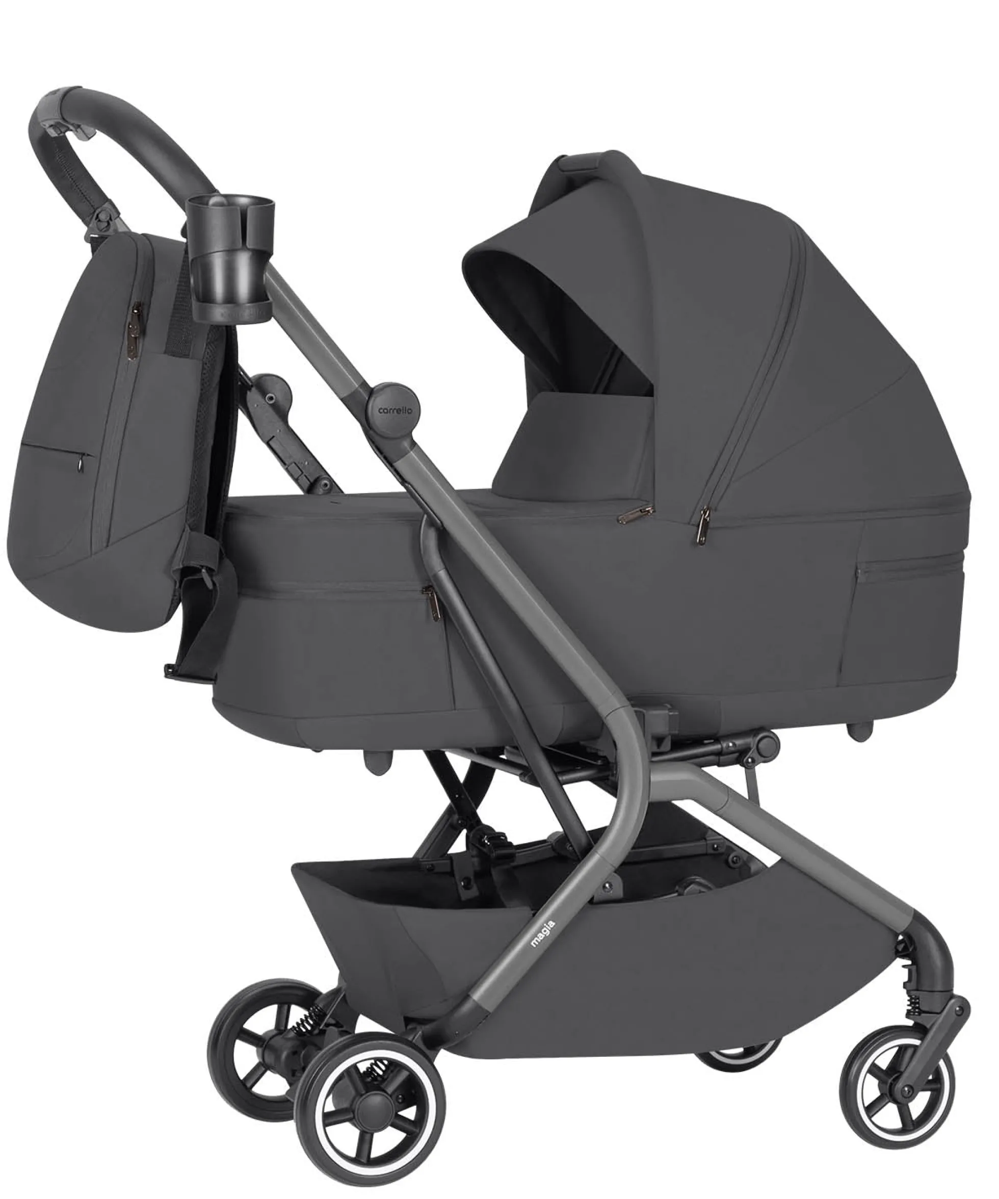 Carrello Carrito De Bebé Magia Dúo 2 En 1 Elm Grey