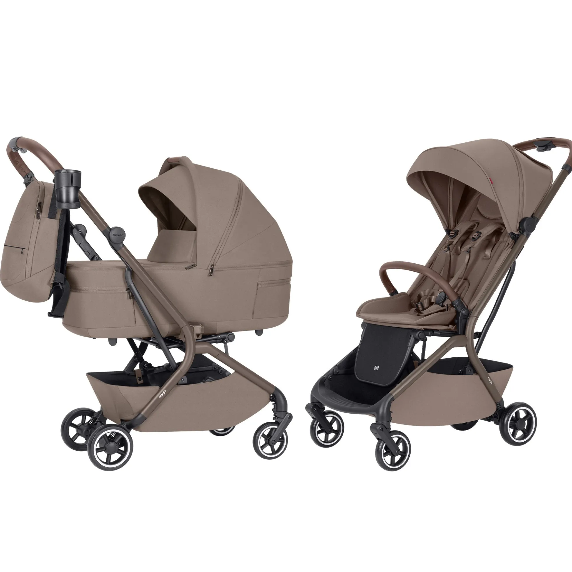 Carrello Carrito De Bebé Magia Dúo 2 En 1 Malted Green