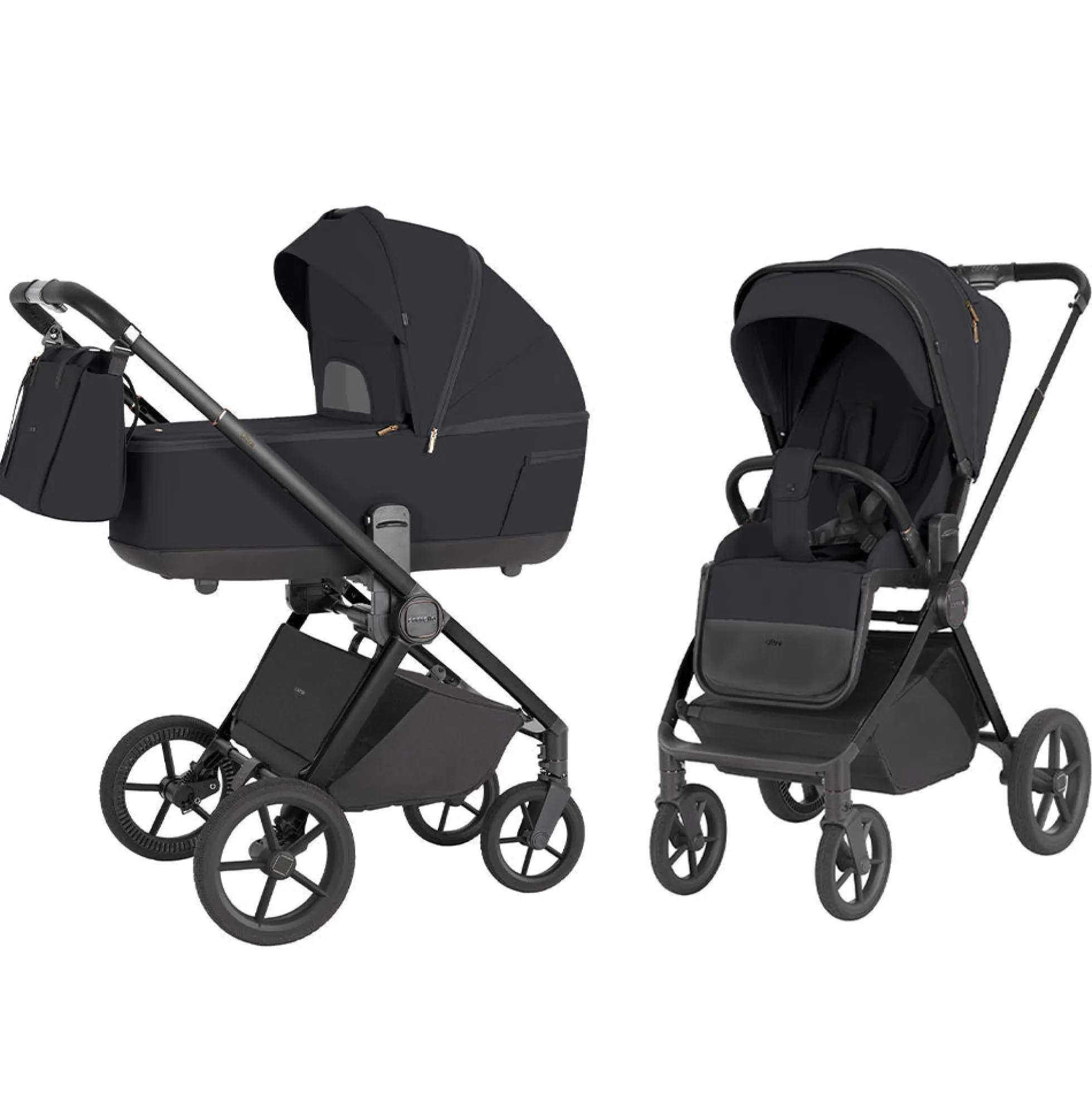 Carrello Carrito De Bebé Ultra Dúo 2 En 1 Basalt Black