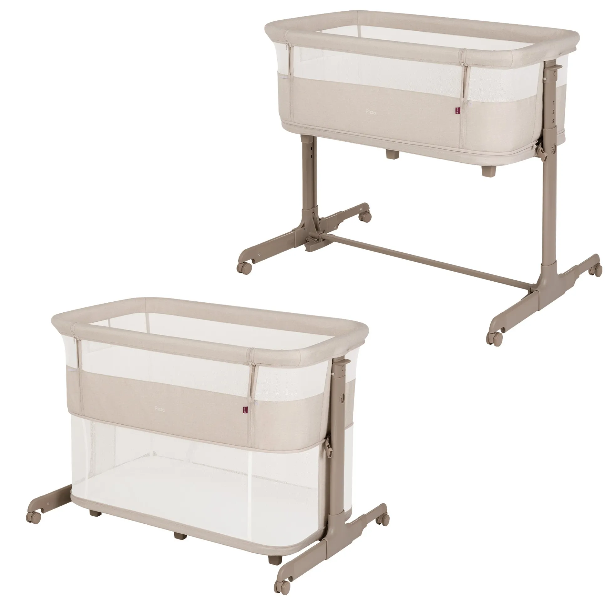 Carrello Minicuna Colecho Y Parque Picto 3 En 1 Aori Beige