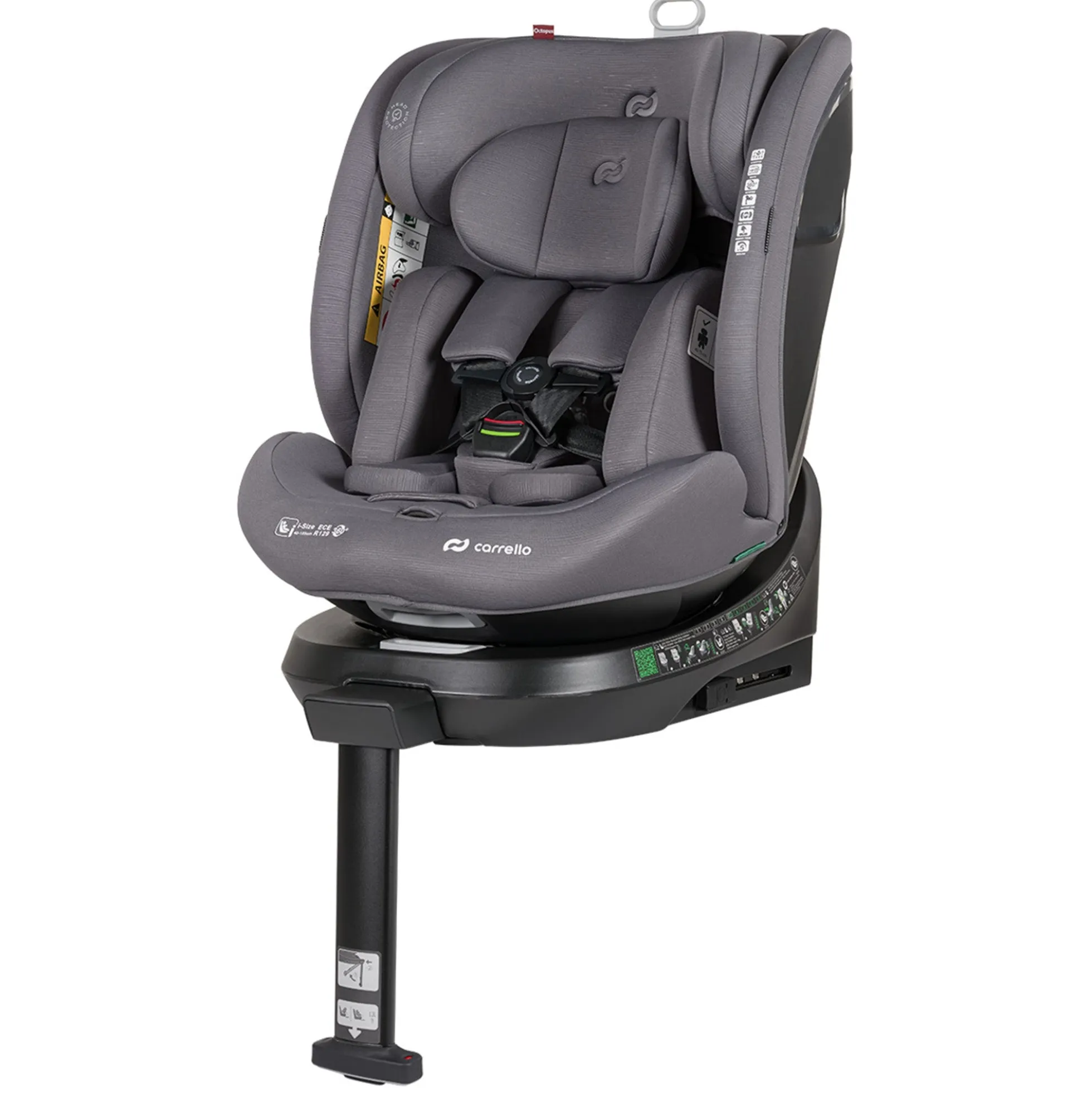 Carrello Octopus Silla De Auto Isofix 40 Do 105 Cm I-size Seashell Grey