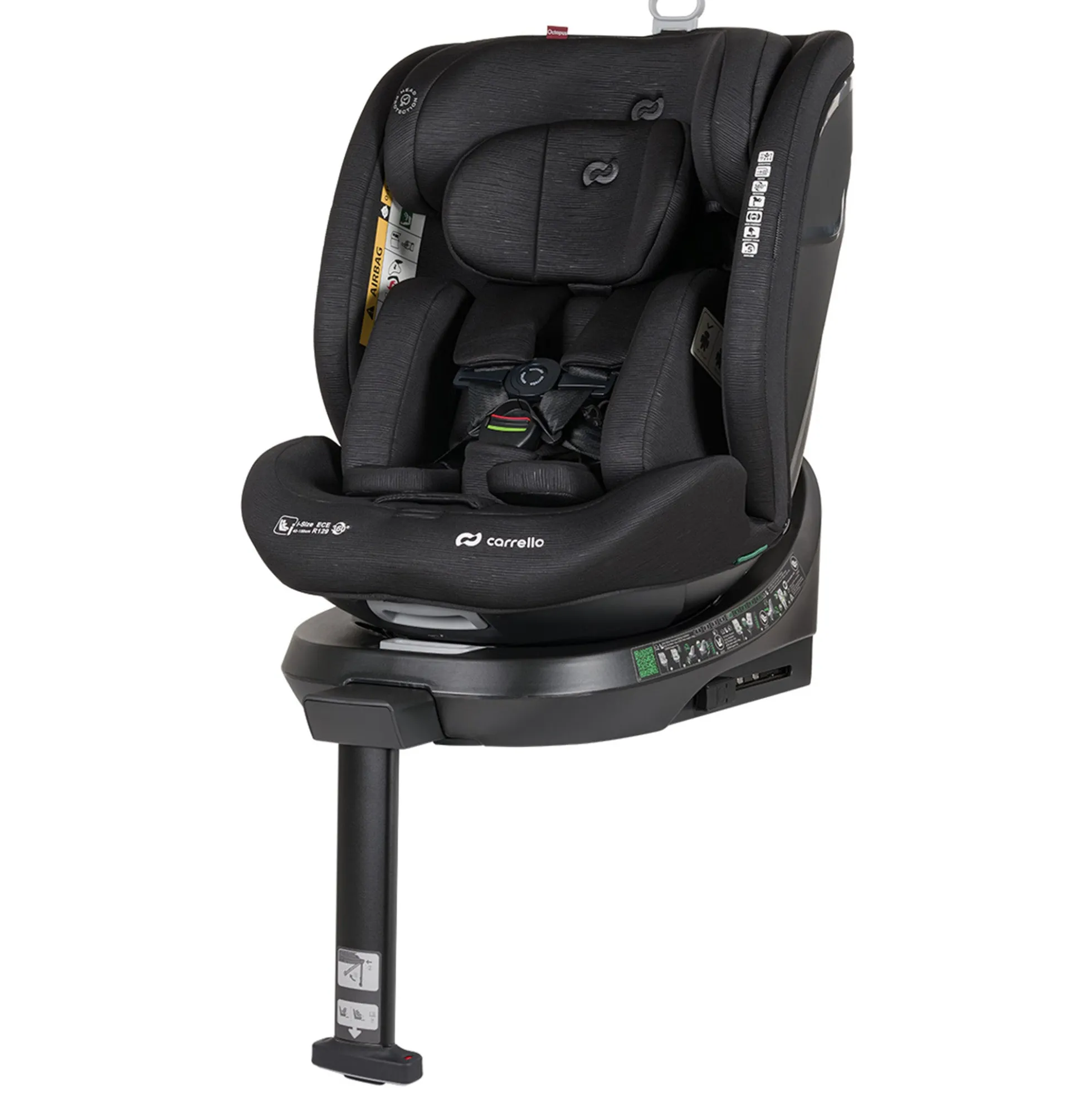 Carrello Octopus Silla De Auto Isofix 40 Do 105 Cm I-size Midnight Black