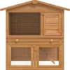 Casa De Animales Pequeños Jaula Conejera 3 Puertas Madera