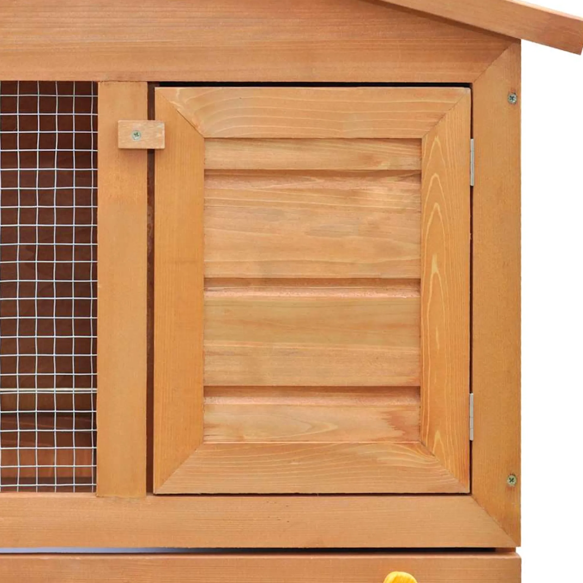 Casa De Animales Pequeños Jaula Conejera 3 Puertas Madera