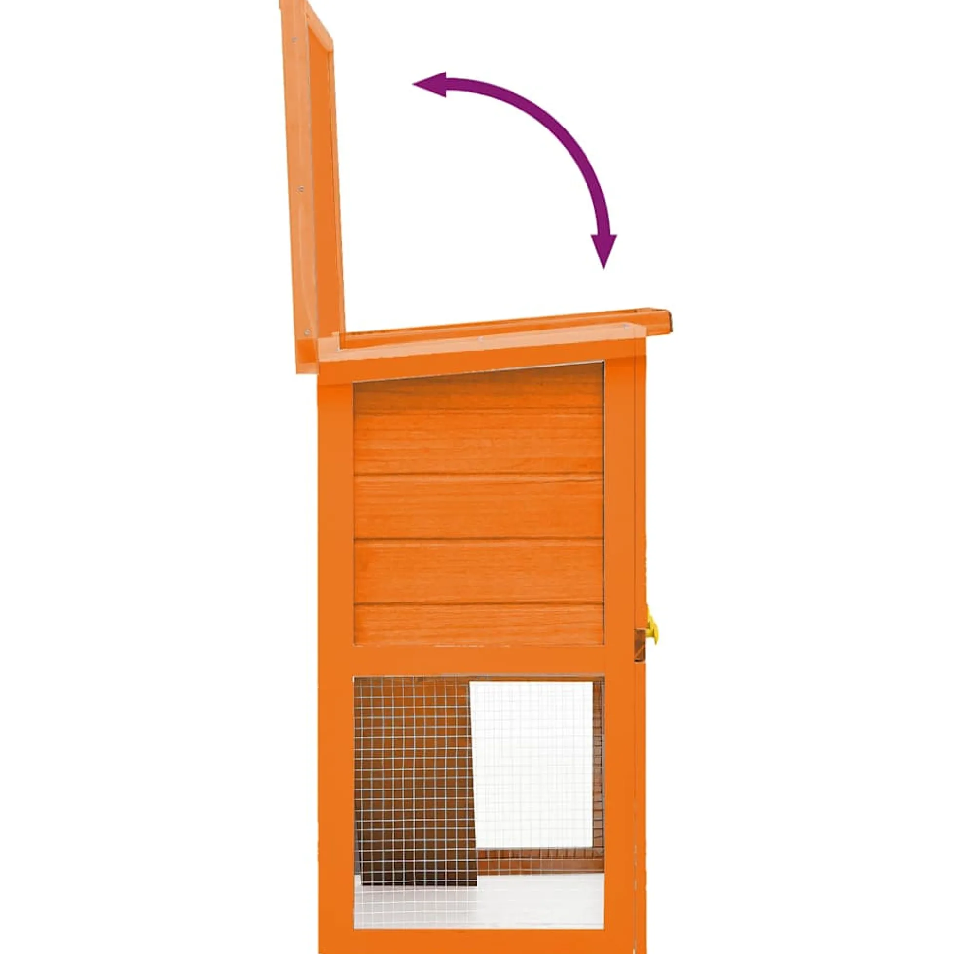 Casa De Animales Pequeños Jaula Conejera 1 Puerta Madera