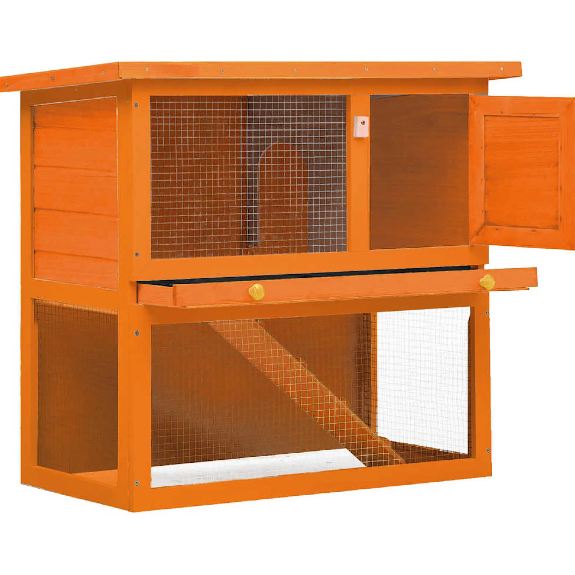 Casa De Animales Pequeños Jaula Conejera 1 Puerta Madera