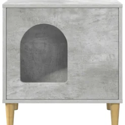 Casa Para Gatos Concreto 51 X 30 X 52 Cm Madera De Ingeniería