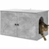 Casa Para Gatos Concreto 85 X 55 X 50 Cm Madera De Ingeniería