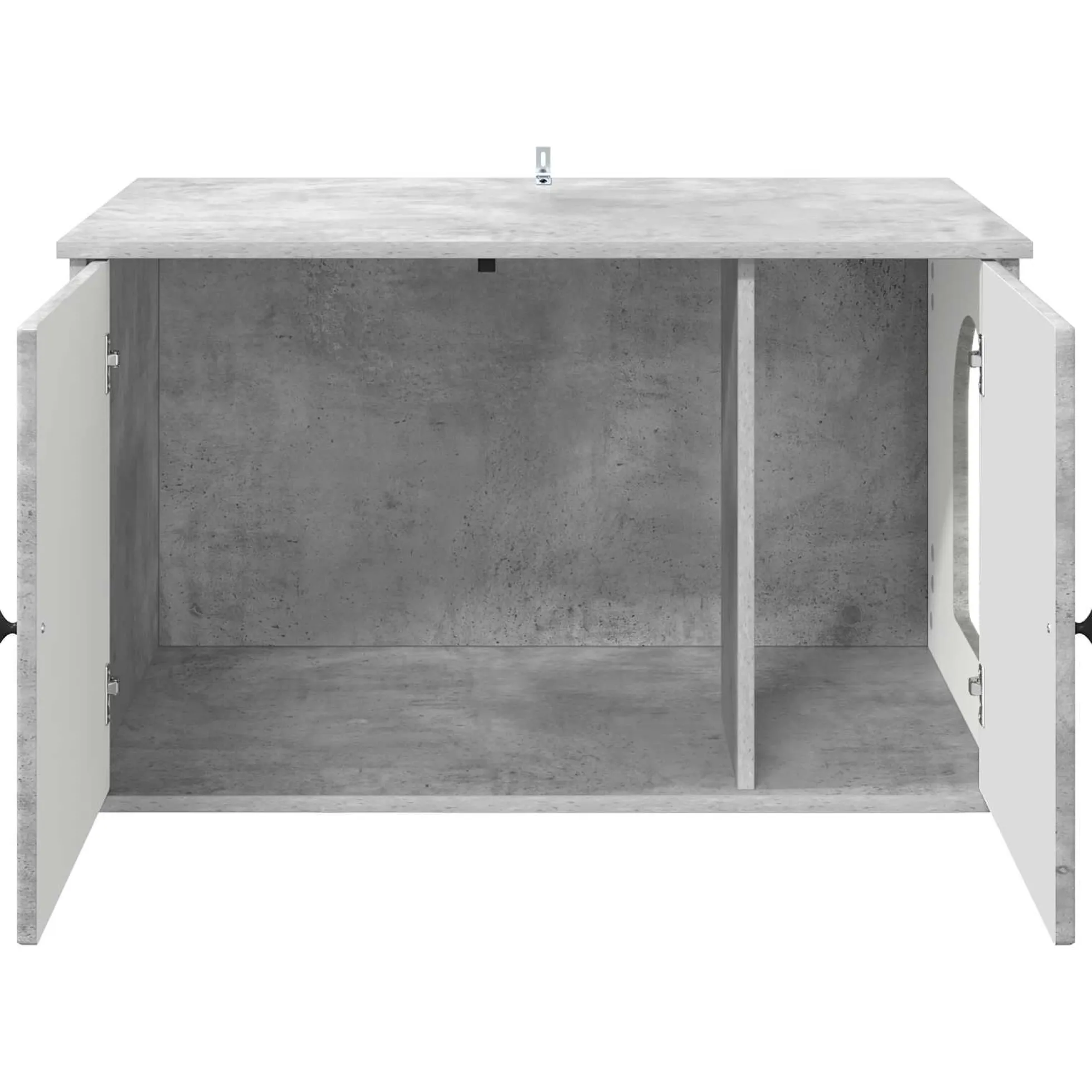 Casa Para Gatos Concreto 85 X 55 X 50 Cm Madera De Ingeniería