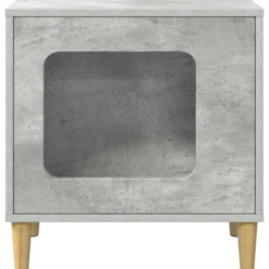 Casa Para Gatos Concreto 51 X 30 X 52 Cm Madera De Ingeniería