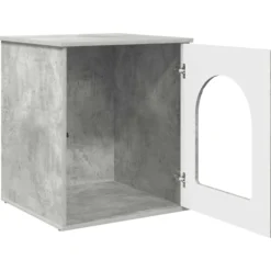 Casa Para Gatos Concreto 53 X 52 X 62 Cm Madera De Ingeniería