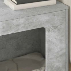 Casa Para Gatos Concreto 51 X 30 X 42,5 Cm Madera De Ingeniería