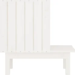 Casa Para Gatos De Madera Maciza De Pino Blanco 60x36x60 Cm
