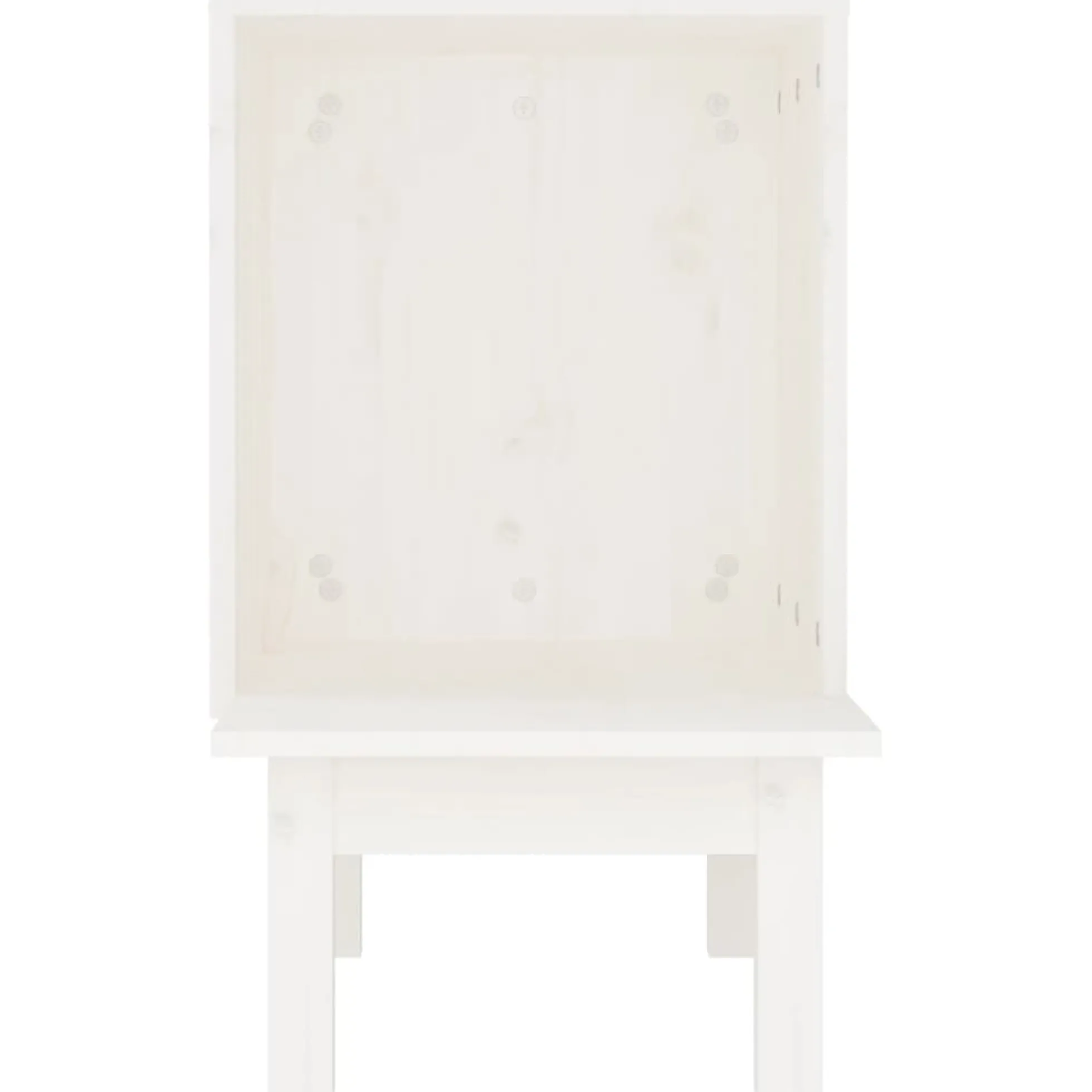 Casa Para Gatos De Madera Maciza De Pino Blanco 60x36x60 Cm
