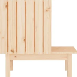 Casa Para Gatos De Madera Maciza De Pino 60x36x60 Cm