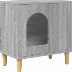 Casa Para Gatos Gris Sonoma 51 X 30 X 52 Cm