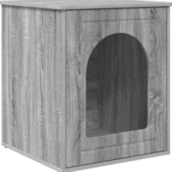 Casa Para Gatos Gris Sonoma 53 X 52 X 62 Cm