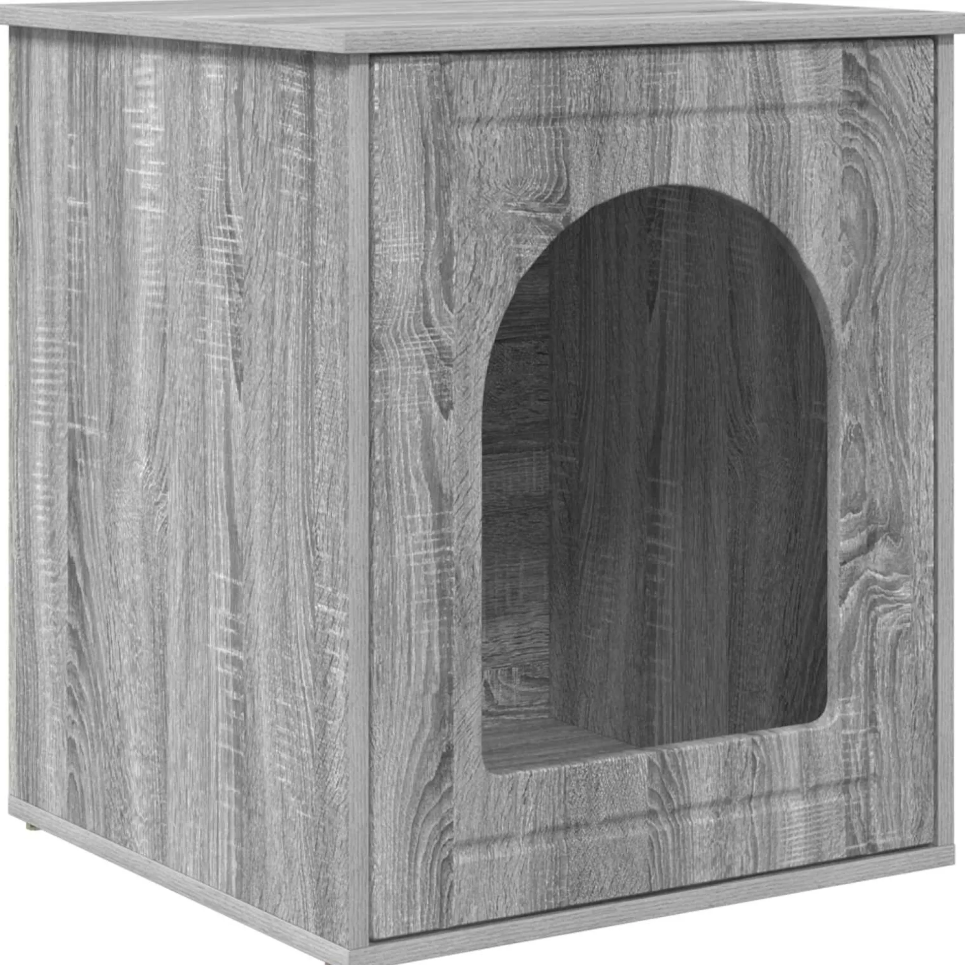 Casa Para Gatos Gris Sonoma 53 X 52 X 62 Cm